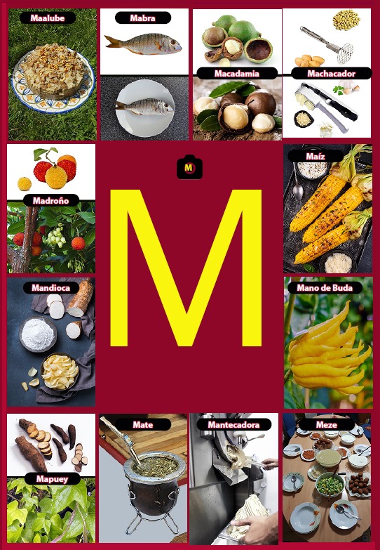 Glosario letra M del libro Gastronomía de la A a la Z - eBook interactivo Cooking Books, Diccionaro culinario y gastronómico