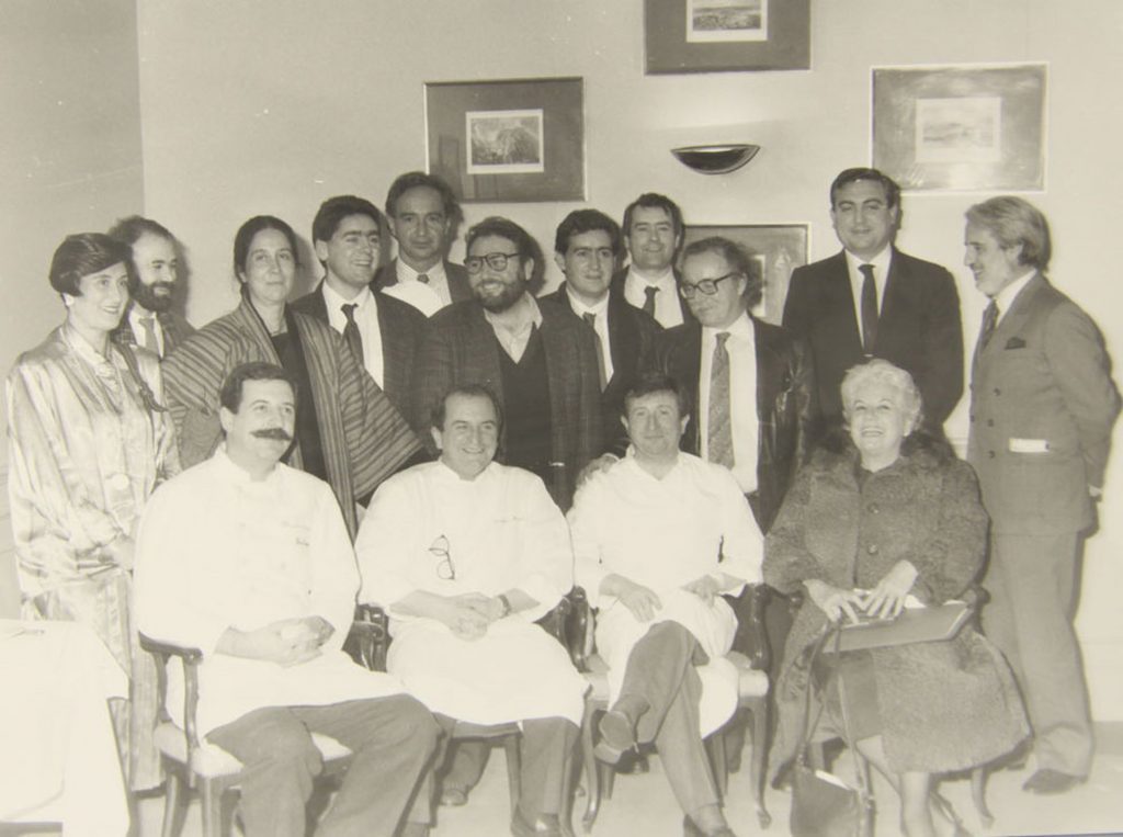 Participantes del congreso de la Nueva Cocina Vasca, nacida en los años setenta