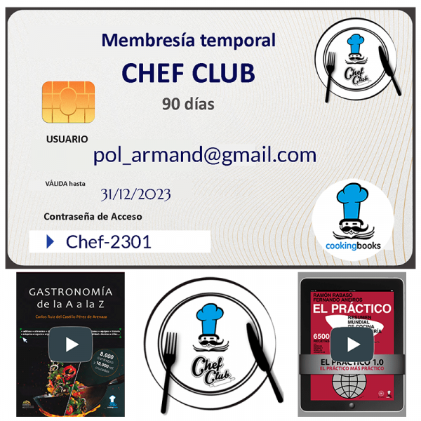 Membresía Temporal CHEF CLUB - 90 días