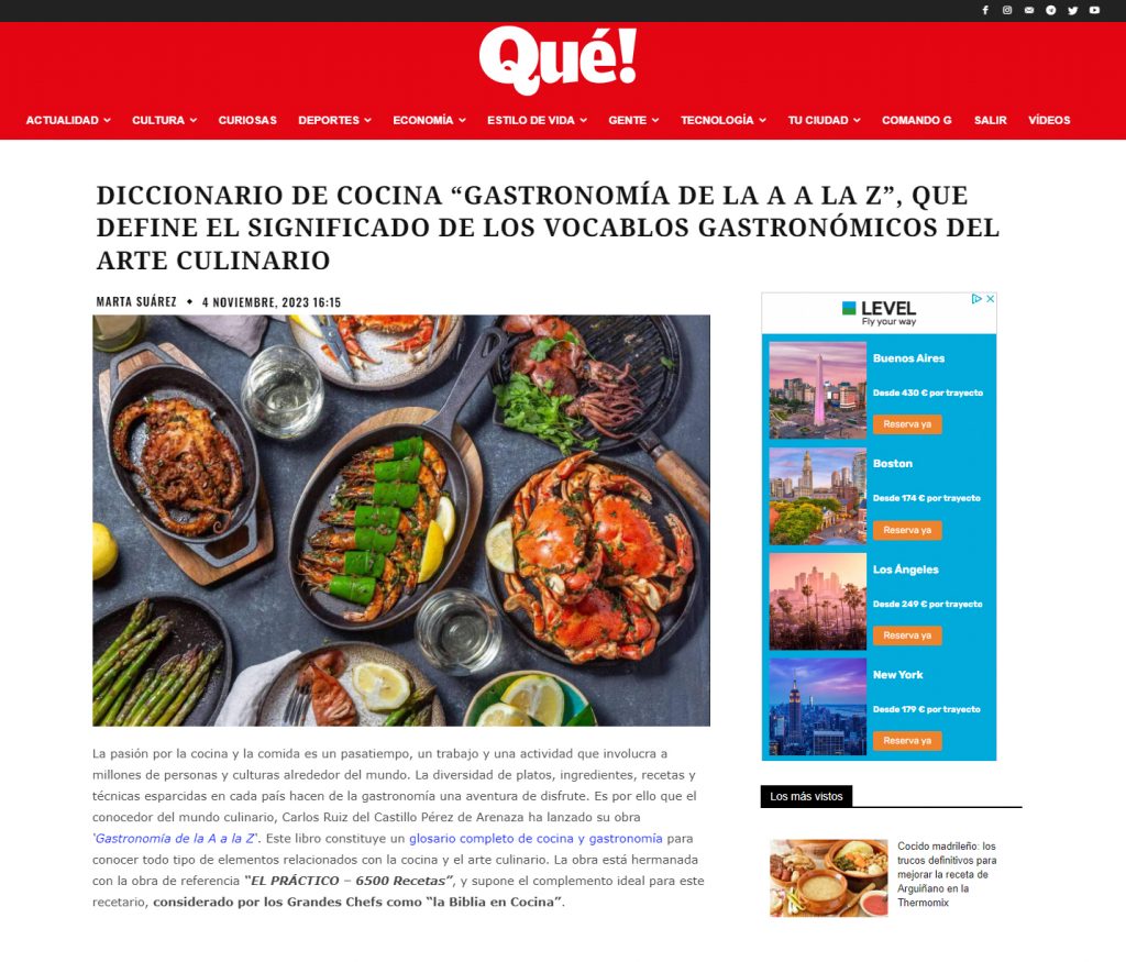 Artículo de Prensa Digital Qué!- 4/112023