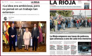 Diario La Rioja: Entrevista a Carlos Ruiz del Castillo del 18 de Octubre de 2025