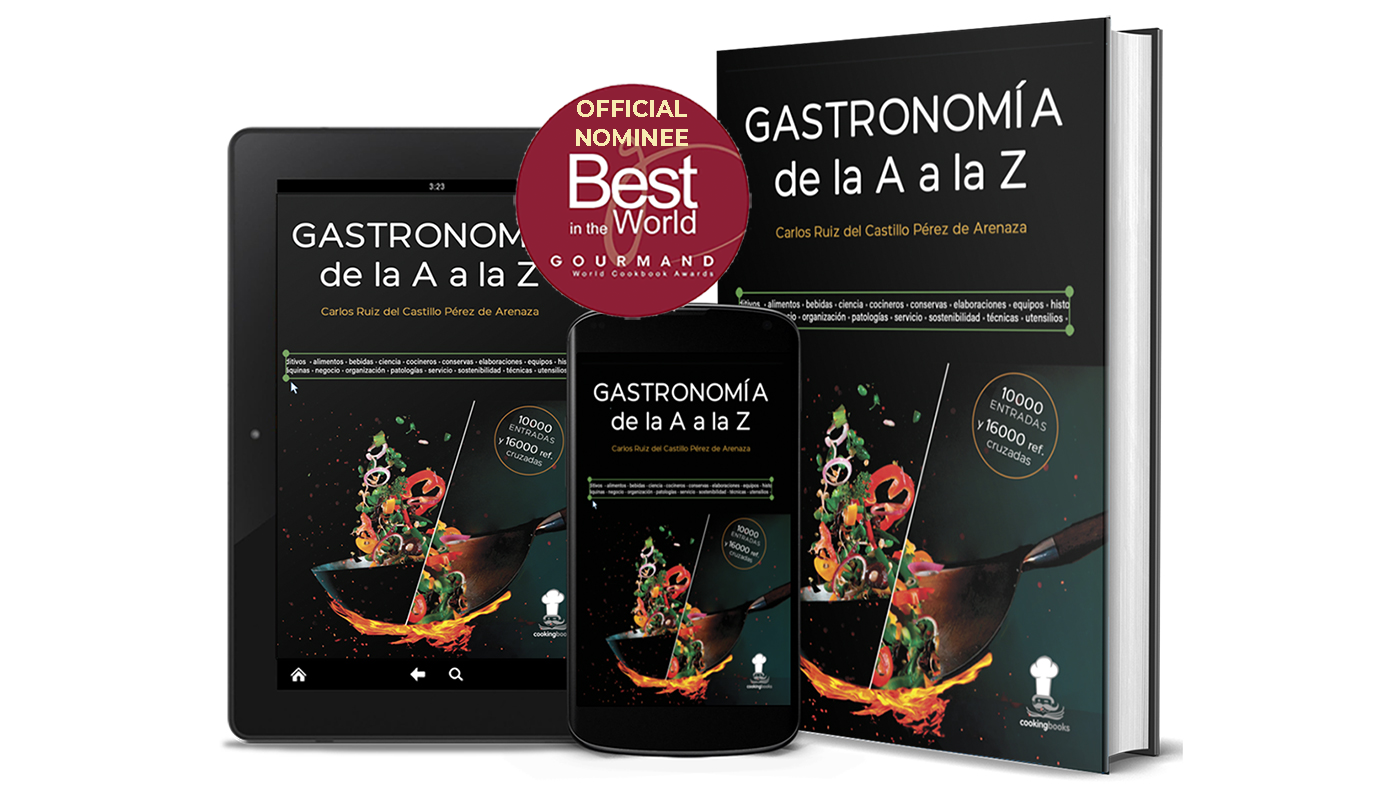 Nominación a los 32º Gourmand World Cookbook Awards 2026” del Libro Diccionario de Cocina GASTRONOMÍA de la A a la Z - Editorial Cooking Books- Autor: Carlos Ruiz del Castillo Pérez de Arenaza