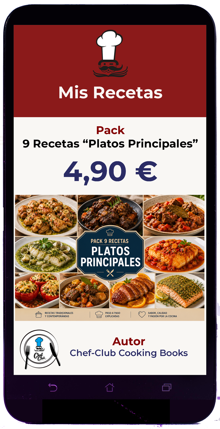 APK Autorecetas - Pack 9 Recetas "Platos principales"