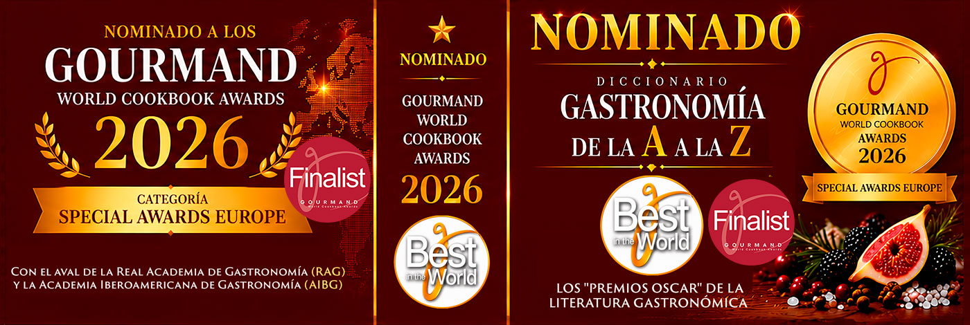 Gastronom?a de la A a la Z - Finalista PREMIOS GOUrMAND World Cookbook Awards 2026 - Categoría SPECIAL AWARDS EUROPE